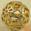 Copper Zircon Beads, Fashion jewelry findings, A Grade Round 13mm, Sold by PC
