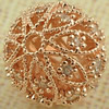 Copper Zircon Beads, Fashion jewelry findings, A Grade Round 10mm, Sold by PC
