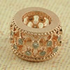 Copper Zircon Beads, Fashion jewelry findings, A Grade Drum 12mm, Sold by PC
