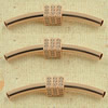 Copper Zircon Tube, Fashion jewelry findings, A Grade 6x40mm, Sold by PC
