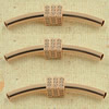 Copper Zircon Tube, Fashion jewelry findings, A Grade 6x40mm, Sold by PC