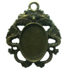 Zinc Alloy Cabochon Settings. Fashion Jewelry Findings. Lead-free. inner dia:30x40mm Sold by PC