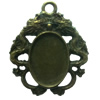 Zinc Alloy Cabochon Settings. Fashion Jewelry Findings. Lead-free. inner dia:10x14mm Sold by PC

