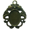 Zinc Alloy Cabochon Settings. Fashion Jewelry Findings. Lead-free. inner dia:10x14mm Sold by PC