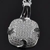 Copper Zircon Pendant, Fashion jewelry findings, A Grade Animal 15x21mm, Sold by PC
