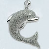 Copper Zircon Pendant, Fashion jewelry findings, A Grade Animal about 20mm, Sold by PC