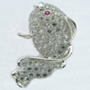 Copper Zircon Pendant, Fashion jewelry findings, A Grade Animal about 20mm, Sold by PC
