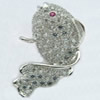 Copper Zircon Pendant, Fashion jewelry findings, A Grade Animal about 20mm, Sold by PC