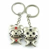 Zinc Alloy Lover keyring, Pendant Size 25mm-40mm, Length Approx:3.5inch-4inch, Sold by Pair
