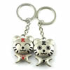 Zinc Alloy Lover keyring, Pendant Size 25mm-40mm, Length Approx:3.5inch-4inch, Sold by Pair