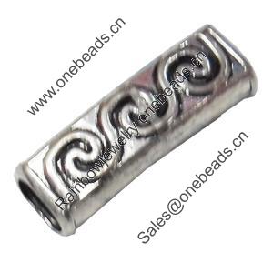 Slider, Zinc Alloy Bracelet Findinds, Lead-free, 40x14mm, Hole size:10x7mm, Sold by KG