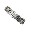 Slider, Zinc Alloy Bracelet Findinds, Lead-free, 57x14mm, Hole size:10x7mm, Sold by KG