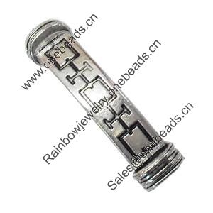 Slider, Zinc Alloy Bracelet Findinds, Lead-free, 57x14mm, Hole size:10x7mm, Sold by KG
