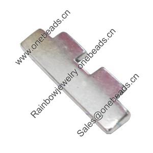 Slider, Zinc Alloy Bracelet Findinds, Lead-free,31x10mm, Hole size:29x3mm, Sold by KG 
