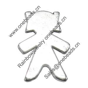 Slider, Zinc Alloy Bracelet Findinds, Lead-free, 25x15mm, Hole size:10x7mm, Sold by Bag 