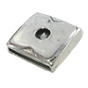 Slider, Zinc Alloy Bracelet Findinds, Lead-free, 24x22mm, Hole size:20x2mm, Sold by KG
