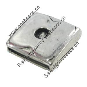 Slider, Zinc Alloy Bracelet Findinds, Lead-free, 24x22mm, Hole size:20x2mm, Sold by KG