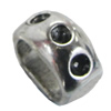 Slider, Zinc Alloy Bracelet Findinds, Lead-free, 15x8mm, Hole size:10.5x7mm, Sold by KG 
 
