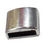 Slider, Zinc Alloy Bracelet Findinds, Lead-free, 13x13mm, Hole size:10x2.5mm, Sold by KG 
