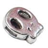 Slider, Zinc Alloy Bracelet Findinds, Lead-free, 15x12mm, Hole size:5.5x2mm, Sold by KG

