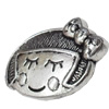 Slider, Zinc Alloy Bracelet Findinds, Lead-free, 23x16mm, Hole size:10x2mm, Sold by KG 
