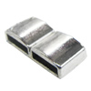 Slider, Zinc Alloy Bracelet Findinds, Lead-free, 25x11mm, Hole size:10x2mm, Sold by KG 

