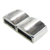 Slider, Zinc Alloy Bracelet Findinds, Lead-free, 25x11mm, Hole size:10x2mm, Sold by KG 