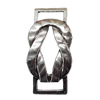 Slider, Zinc Alloy Bracelet Findinds, Lead-free, 43x22mm, Hole size:13mm, Sold by KG
