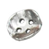 Button，Fashion Zinc Alloy Jewelry Findings. Lead-free. 14x14mm. Hole:1.5mm. Sold by Bag

