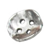 Button，Fashion Zinc Alloy Jewelry Findings. Lead-free. 14x14mm. Hole:1.5mm. Sold by Bag