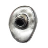Zinc Alloy Cord End Caps. Fashion Jewelry findings. 23x16mm, Hole size:5mm, Sold by Bag