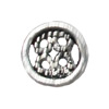 Button，Fashion Zinc Alloy Jewelry Findings. Lead-free. 10x10mm. Hole:2mm. Sold by Bag
