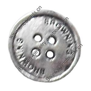 Button，Fashion Zinc Alloy Jewelry Findings. Lead-free. 14x14mm. Hole:2mm. Sold by Bag