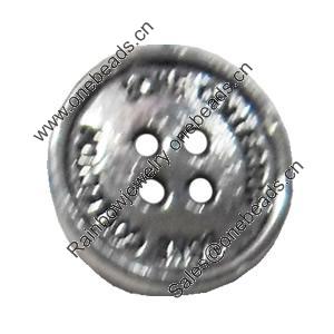 Button，Fashion Zinc Alloy Jewelry Findings. Lead-free. 14x14mm. Hole:2mm. Sold by Bag