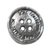 Button，Fashion Zinc Alloy Jewelry Findings. Lead-free. 14x14mm. Hole:2mm. Sold by Bag
