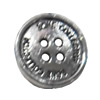 Button，Fashion Zinc Alloy Jewelry Findings. Lead-free. 14x14mm. Hole:2mm. Sold by Bag