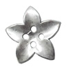Button，Fashion Zinc Alloy Jewelry Findings. Lead-free. 38x38mm. Hole:4mm. Sold by Bag
