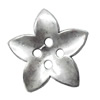 Button，Fashion Zinc Alloy Jewelry Findings. Lead-free. 38x38mm. Hole:4mm. Sold by Bag