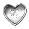 Button，Fashion Zinc Alloy Jewelry Findings. Lead-free. 34x34mm. Hole:4mm. Sold by Bag
 