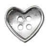 Button，Fashion Zinc Alloy Jewelry Findings. Lead-free. 34x34mm. Hole:4mm. Sold by Bag 