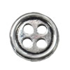 Button，Fashion Zinc Alloy Jewelry Findings. Lead-free. 20x20mm. Hole:4mm. Sold by Bag
