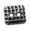 Button，Fashion Zinc Alloy Jewelry Findings. Lead-free. 14x12mm. Hole:2mm. Sold by Bag