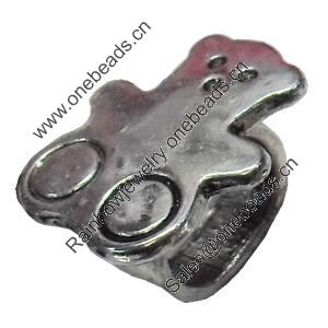 Slider, Zinc Alloy Bracelet Findinds, Lead-free, 18x15mm, Hole size:8x9.5mm, Sold by KG