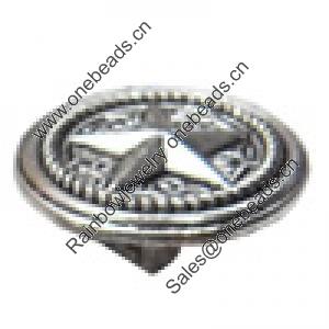Slider, Zinc Alloy Bracelet Findinds, Lead-free, 25x25mm, Hole size:11x2.5mm, Sold by KG