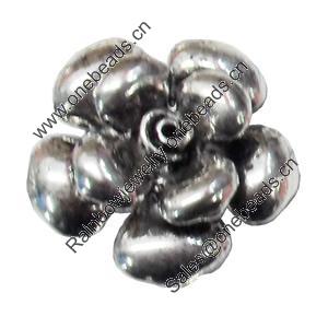 Button，Fashion Zinc Alloy Jewelry Findings. Lead-free. 30x30mm, Hole:3mm. Sold by Bag