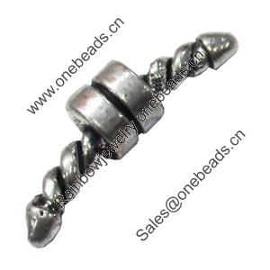 Zinc Alloy Cord End Caps. Fashion Jewelry findings. 21x3mm Sold by Bag