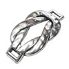 Slider, Zinc Alloy Bracelet Findinds, Lead-free, 42x22mm,  Sold by KG
