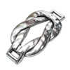 Slider, Zinc Alloy Bracelet Findinds, Lead-free, 42x22mm,  Sold by KG