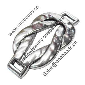 Slider, Zinc Alloy Bracelet Findinds, Lead-free, 42x22mm,  Sold by KG