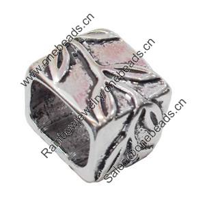 Slider, Zinc Alloy Bracelet Findinds, Lead-free, 15x13mm, Hole size:11x8mm, Sold by KG